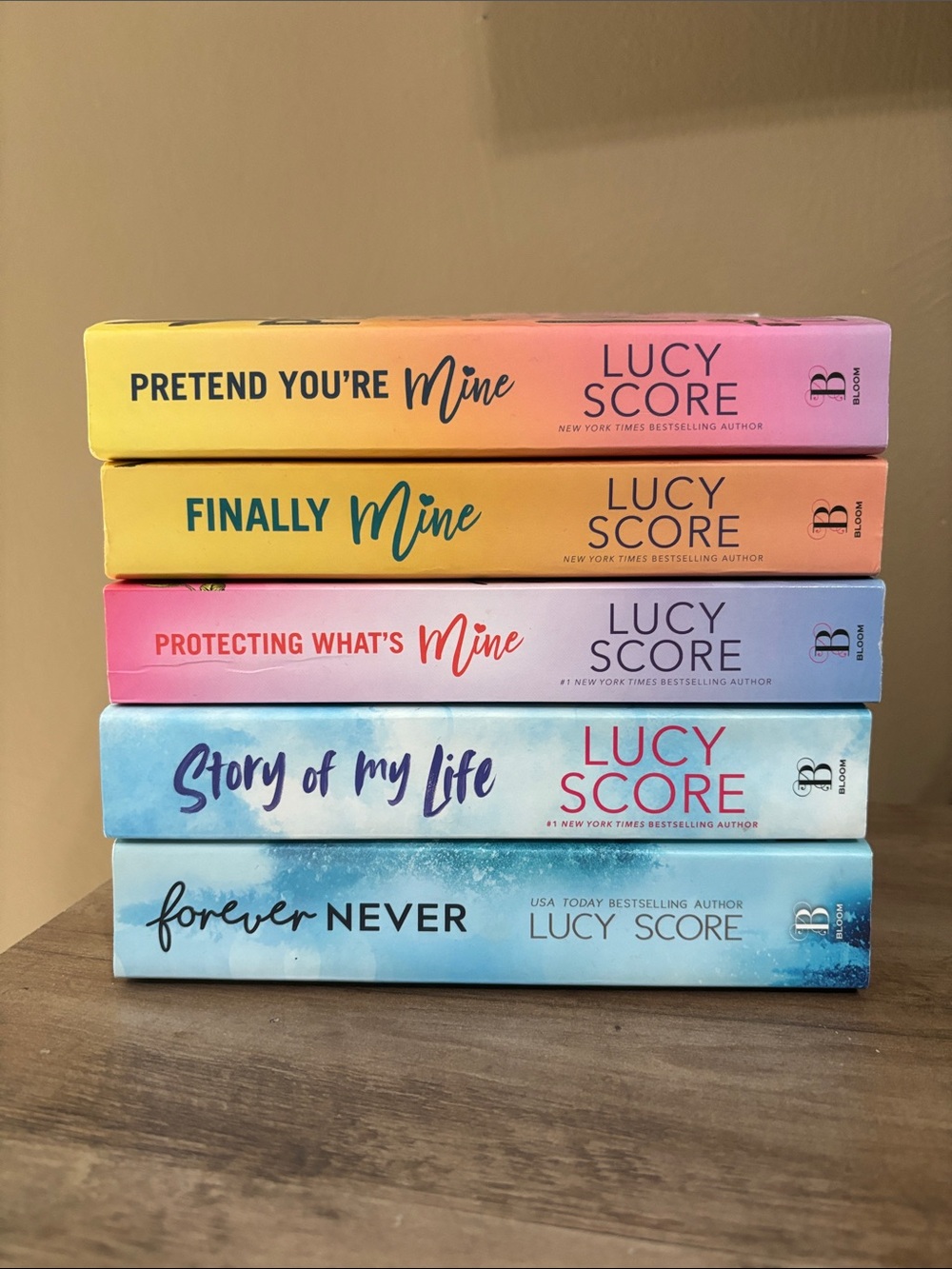 Lucy score romance fiction Book Set — Multicolor paperback Collection